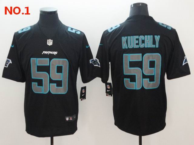 Men's Men's Carolina Panthers #59 Luke Kuechly Jerseys-9